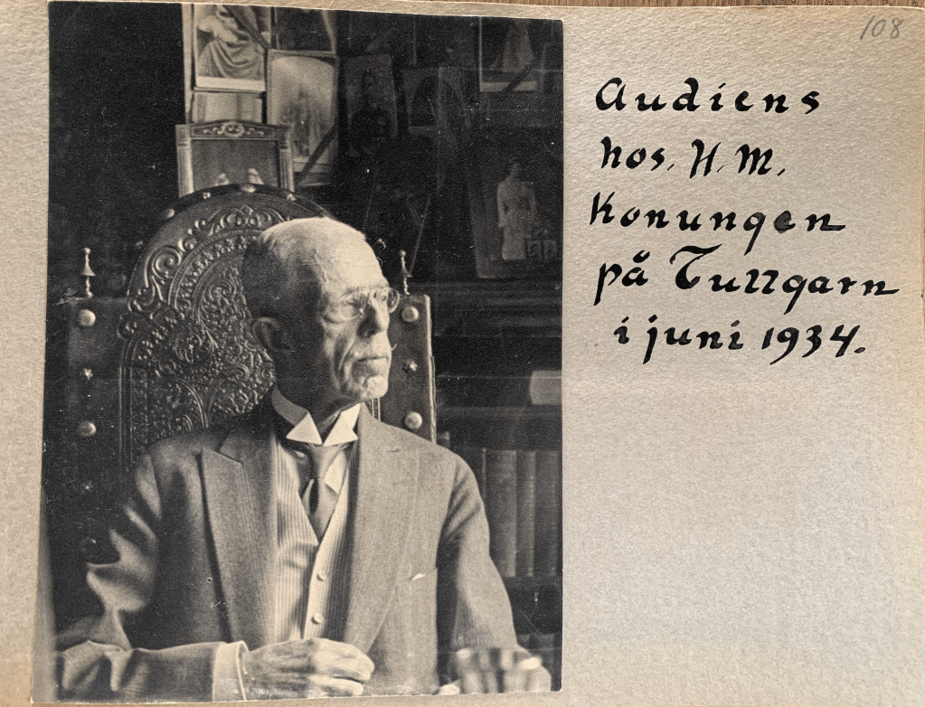 Birgit Sparre audiens hos Kungen Tullgarn 1934