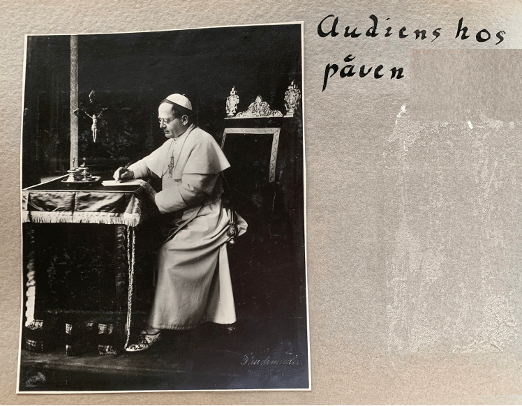 Birgit Sparre audiens hos Påven